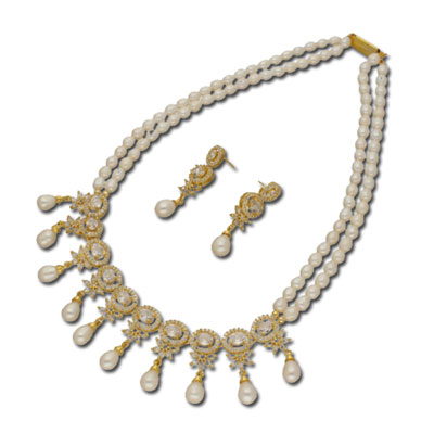 "Glittering Pearl Set - JPJUN-23-124 - Click here to View more details about this Product